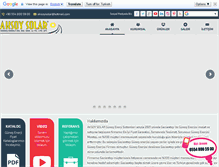 Tablet Screenshot of aksoysolar.com